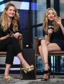 Amanda Seyfried and Lily James at AOL Build in NYC