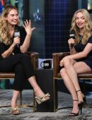 Amanda Seyfried and Lily James at AOL Build in NYC