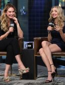 Amanda Seyfried and Lily James at AOL Build in NYC
