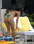 Aurora Ramazzotti Booty in Bikini at a Pool in Miami
