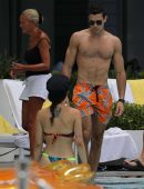 Aurora Ramazzotti Booty in Bikini at a Pool in Miami