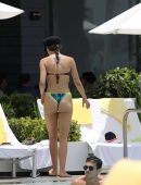 Aurora Ramazzotti Booty in Bikini at a Pool in Miami