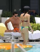 Aurora Ramazzotti Booty in Bikini at a Pool in Miami