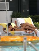 Aurora Ramazzotti Booty in Bikini at a Pool in Miami
