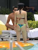Aurora Ramazzotti Booty in Bikini at a Pool in Miami