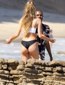 Delilah Belle Hamlin Booty in Bikini at Beach in Malibu