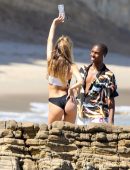 Delilah Belle Hamlin Booty in Bikini at Beach in Malibu