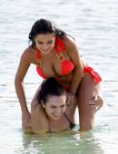 Demi Rose and Alexandra Cane in Bikini on the Beach in Cape Verde