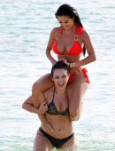 Demi Rose and Alexandra Cane in Bikini on the Beach in Cape Verde