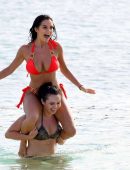 Demi Rose and Alexandra Cane in Bikini on the Beach in Cape Verde
