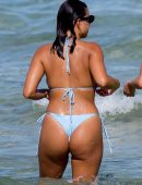 Devin Brugman in Bikini on the Beach in Miami