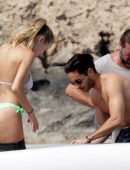 Dylan Penn in Bikini on a Boat in Mexico