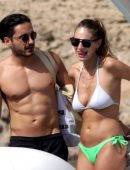 Dylan Penn in Bikini on a Boat in Mexico