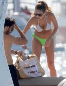 Dylan Penn in Bikini on a Boat in Mexico
