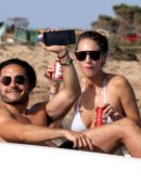 Dylan Penn in Bikini on a Boat in Mexico