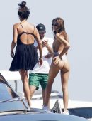 Emily Ratajkowski Booty in Swimsuit on a Yacht in Mykonos