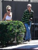 Hailey Baldwin Booty Outside an Office Building in West Hollywood