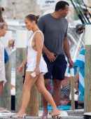 Jennifer Lopez Birthday Celebration on a Boat in Nassau