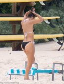 Jennifer Lopez Booty in Bikini at the Beach in Bahamas