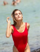 Joy Corrigan for Swimsuit Photoshoot at Miami Beach