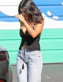 Kourtney Kardashian Arriving at a Studio in Woodland Hills