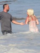 Lady Gaga Booty, at a Photoshoot in Malibu