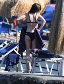 Lily Collins Booty in Bikini in Ischia, Italy