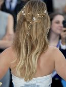 Lily James at the World Premiere of "Mamma Mia! Here We Go Again" in London