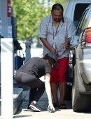 Lucy Hale Booty, at a Gas Station in Los Angeles