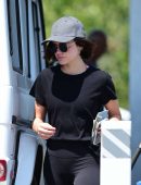 Lucy Hale Booty, at a Gas Station in Los Angeles