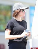 Lucy Hale Booty, at a Gas Station in Los Angeles