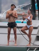 Nicole Scherzinger Booty in Swimsuit on a Yacht in Saint Tropez