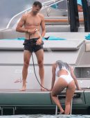 Nicole Scherzinger Booty in Swimsuit on a Yacht in Saint Tropez