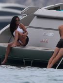 Nicole Scherzinger Booty in Swimsuit on a Yacht in Saint Tropez