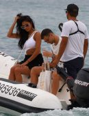Nicole Scherzinger Booty in Swimsuit on a Yacht in Saint Tropez