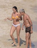 Oriana Sabatini Booty in Bikini at the Beach in Mykonos
