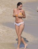 Oriana Sabatini Booty in Bikini at the Beach in Mykonos