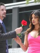 Priyanka Chopra on the Set of “Isn’t It Romantic” Movie in New York