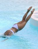 Rita Ora Booty in White Bikini in the French Riviera