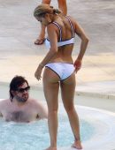 Rita Ora Booty in White Bikini in the French Riviera