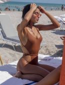 Yovanna Ventura in Swimsuit at the Beach in Miami