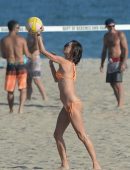 Alessandra Ambrosio in Bikini on the Beach in Los Angeles