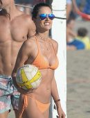 Alessandra Ambrosio in Bikini on the Beach in Los Angeles