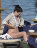 Bleona Qereti at the Beach in Sardinia