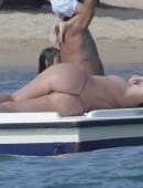 Bleona Qereti at the Beach in Sardinia