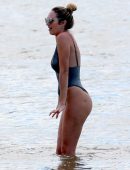 Candice Swanepoel in Swimsuit on the Beach in Espirito Santo
