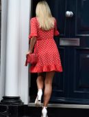 Christine McGuinness - Outside Crystal Clear Spa in Liverpool