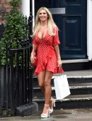 Christine McGuinness - Outside Crystal Clear Spa in Liverpool
