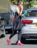 Daisy Ridley Wearing Gym Gear in Notting Hill
