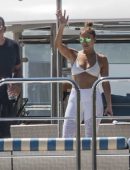 Jennifer Lopez on Holiday on her Yacht in Positano